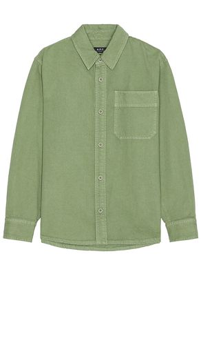 Camisa en color verde salvia talla L en - Sage. Talla L (también en M, S) - A.P.C. - Modalova