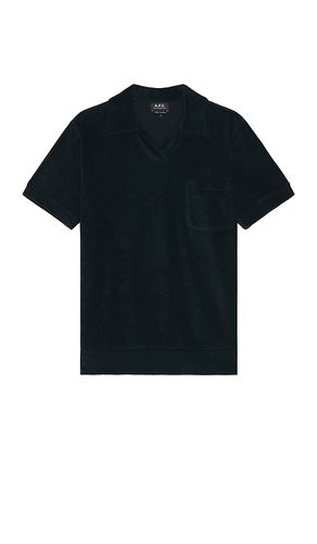 Toweling short sleeve polo en color azul marino talla L en - Navy. Talla L (también en M, XL/1X) - A.P.C. - Modalova