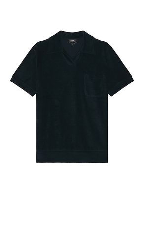 Toweling Short Sleeve Polo in . Size S, XL/1X - A.P.C. - Modalova