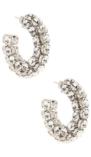 Crystal Hoop Earrings in - AREA - Modalova