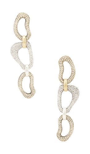 Crystal Link Drop Earrings in - AREA - Modalova