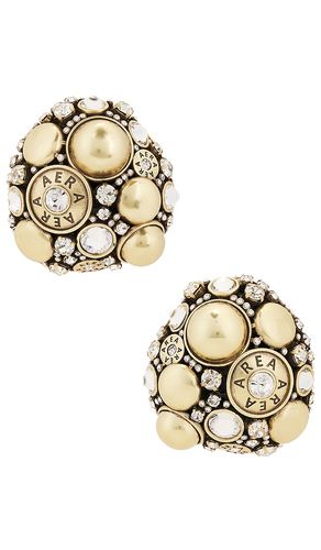 Crystal Button Earrings in - AREA - Modalova