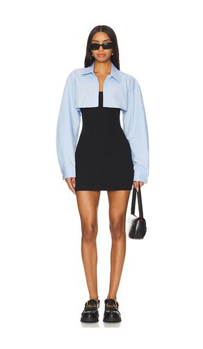 Ribbed Cami Dress With Cropped Button Up Long Sleeve Shirt in . Size M, S, XS - Alexander Wang - Modalova
