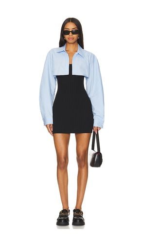 Ribbed Cami Dress With Cropped Button Up Long Sleeve Shirt in . Size S - Alexander Wang - Modalova