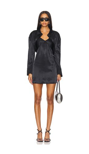 Vestido lencero con bolero mainline prestyled en color talla L en - Black. Talla L (también en M, XS) - Alexander Wang - Modalova