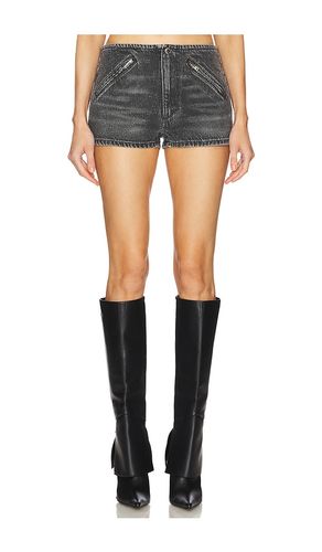 Moto short all over clear bead hotfix en color gris talla 24 en - Grey. Talla 24 (también en 25, 30 - Alexander Wang - Modalova