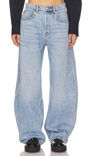 Pierna ancha de talle bajo rounded en color denim claro talla 23 en - Denim-Light. Talla 23 (tambié - Alexander Wang - Modalova