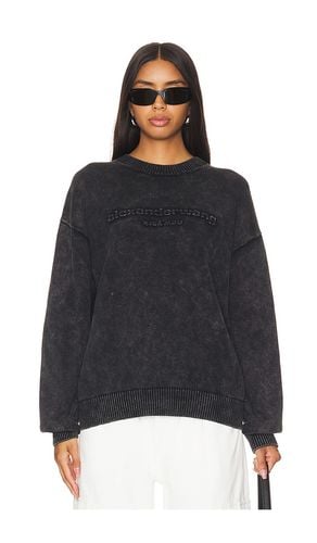 Oversized Long Sleeve Pullover W Emboss Logo in . Size S, XS - Alexander Wang - Modalova