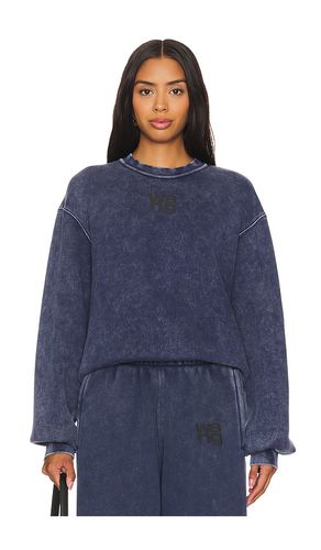 Essential Terry Crew Sweatshirt W/ Puff Paint Logo in . Size S, XS - Alexander Wang - Modalova