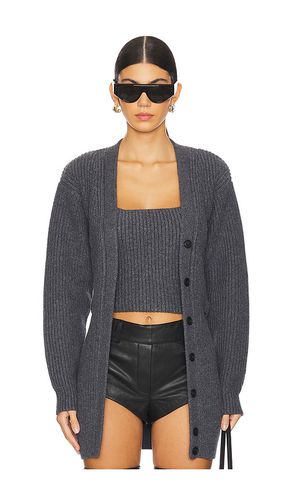 Ribbed Bilayer V-neck Cardigan With Cami Twinset in . Size M, S - Alexander Wang - Modalova