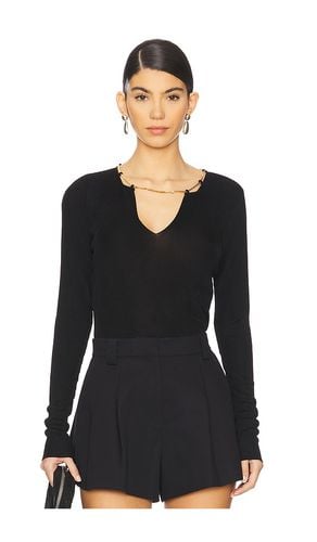 Long Sleeve V-neck Pullover With Nameplate Chain in . Taglia M, S, XS - Alexander Wang - Modalova