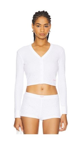 Hotfix Long Sleeve Waffle Cardigan in . Taglia M, S, XS - Alexander Wang - Modalova