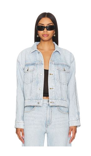 Chaqueta vaquera zipped sleeve rounded en color denim claro talla L en - Denim-Light. Talla L (también en M, XS) - Alexander Wang - Modalova