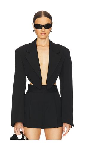 Cropped blazer with pointed hem en color talla 12 en - Black. Talla 12 (también en 2, 6, 8) - Alexander Wang - Modalova