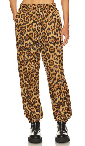 Leopard Track Pant With Stacked Wang Puff Logo in . Size M - Alexander Wang - Modalova