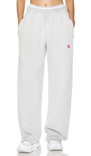 Pantalón deportivo high waist en color blanco talla M en - White. Talla M (también en L) - Alexander Wang - Modalova