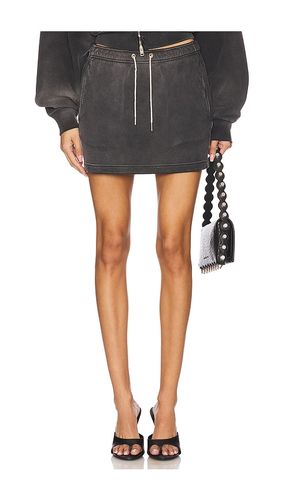 Terry Mini Skirt With Rhinestone Drawcord in . Taglia M, S, XS - Alexander Wang - Modalova