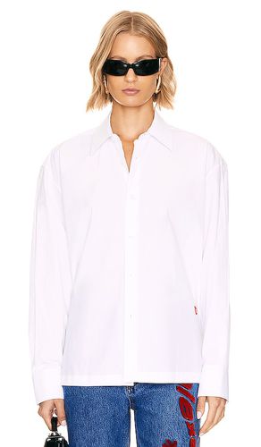 Camisa con botones y parche de manzana en color talla L en - White. Talla L (también en M, S) - Alexander Wang - Modalova
