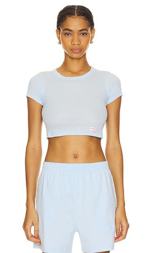 Cropped Short Sleeve Crewneck Tee in . Taglia XL - Alexander Wang - Modalova