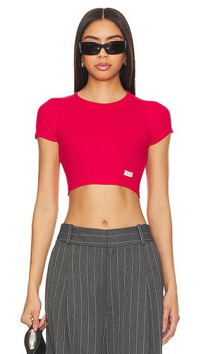 Camiseta corta con cuello redondo en color rojo talla L en - Red. Talla L (también en M, S, XL, XS) - Alexander Wang - Modalova