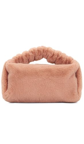 Bolso faux fur scrunchie small en color bronce talla all en - Tan. Talla all - Alexander Wang - Modalova
