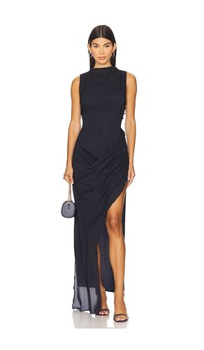 Vestido cuello alto bruna en color azul marino talla L (también en M, S) - Auteur Studio - Modalova