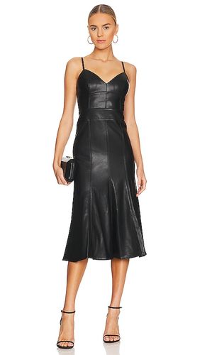 Vestido faux leather en color talla 0 en - Black. Talla 0 (también en 2, 4, 6, 8, 10, 14) - BCBGMAXAZRIA - Modalova