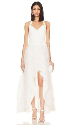Feathered evening dress in color ivory size 10 in - Ivory. Size 10 (also in 4, 6) - BCBGMAXAZRIA - Modalova