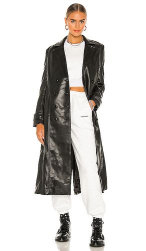 Faux Leather Trench Coat in . Size M, XL - Bardot - Modalova