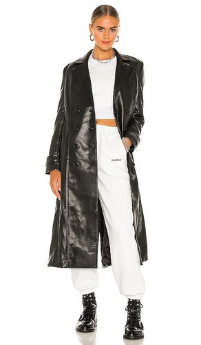 Faux Leather Trench Coat in . Taglia M, XL, XS - Bardot - Modalova