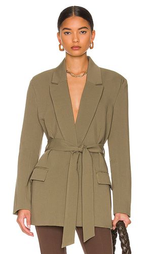 Belted blazer in color olive size M in - Olive. Size M (also in L, S, XL, XS) - Bardot - Modalova