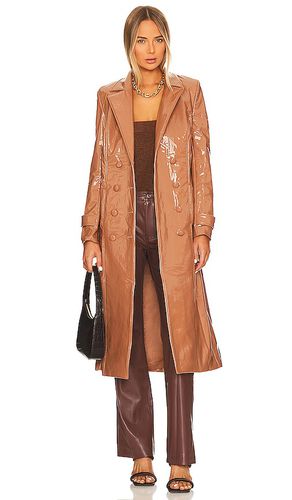 Abrigo shine en color marrón talla L en - Brown. Talla L (también en M, S, XL, XS) - Bardot - Modalova