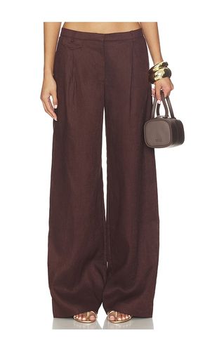 Geordy Hipster Linen Pant in . Size 4. Also in 2, 6, 8 - Bardot - Modalova