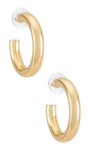 Dalilah medium tube hoop earrings in color metallic size all in - Metallic . Size all - BaubleBar - Modalova
