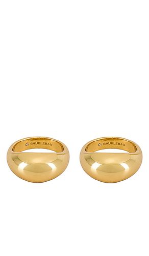 Conjunto de anillos maro en color oro metálico talla 6 en - Metallic Gold. Talla 6 (también en 8) - BaubleBar - Modalova