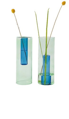 GLASVASE LARGE REVERSIBLE GLASS VASE in - Block Design - Modalova