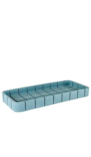 Bandeja oblonga de azulejos tile oblong tray en color azul talla all en - Blue. Talla all - Block Design - Modalova