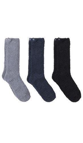 Cozychic 3 pair sock set in color black size all in - Black. Size all - Barefoot Dreams - Modalova