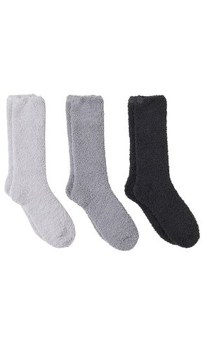 Conjunto de calcetines cozychic 3 pair sock set en color gris talla all en - Grey. Talla - Barefoot Dreams - Modalova