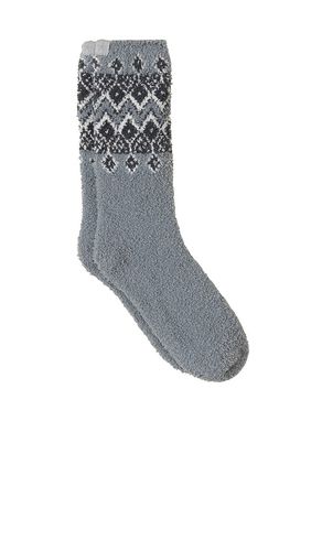 Calcetin cozychic fair isle sock en color gris talla all en - Grey. Talla all - Barefoot Dreams - Modalova