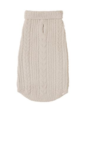 Jersey para mascota cozychic cable pet sweater en color crema talla L en - Cream. Talla L (también en M, S, XL - Barefoot Dreams - Modalova