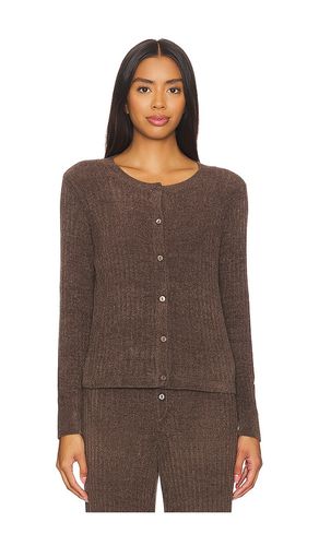 Cárdigan cozychic ultra light ribbed button cardigan en color marrón talla L en - Brown. Talla L - Barefoot Dreams - Modalova