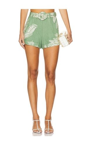 Applique Shorts With Buckle Belt in . Taglia M, XL - HEMANT AND NANDITA - Modalova