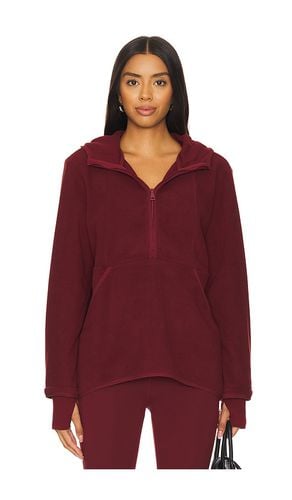 Jersey con con cremallera parcial urban explorer en color burgundy talla L en - Burgundy. Talla L (también e - Beyond Yoga - Modalova