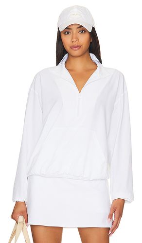 Jersey con con cremallera parcial en stride en color blanco talla XL en - White. Talla XL (también en XS) - Beyond Yoga - Modalova