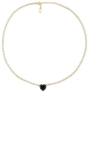 Heart gumdrop tennis necklace in color metallic size all in - Metallic . Size all - BONBONWHIMS - Modalova