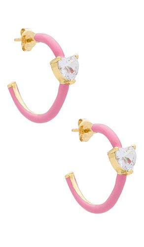 Rainbow hoop earrings in color pink size all in - Pink. Size all - BONBONWHIMS - Modalova
