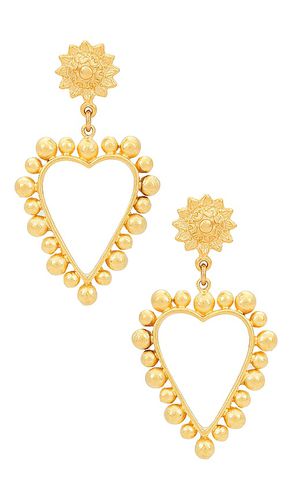 Pendientes heart of gold en color oro metálico talla all en - Metallic Gold. Talla all - Brinker + Eliza - Modalova