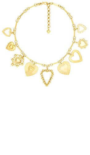 Collar queen of hearts en color oro metálico talla all en - Metallic Gold. Talla all - Brinker + Eliza - Modalova