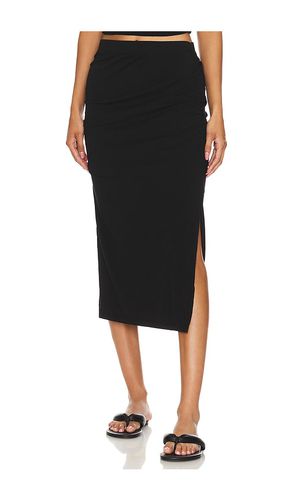 Falda midi en color talla L en - Black. Talla L (también en M, S, XL, XS) - Bobi - Modalova